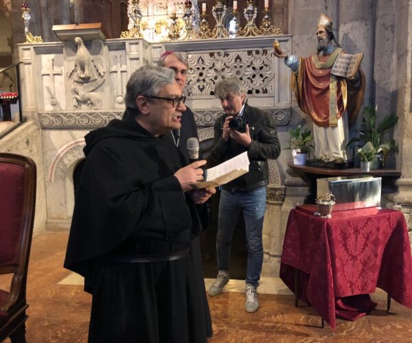 Discorso del Priore di San Pietro in ciel d’oro, padre Antonio Baldoni O.S.A.